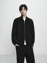Men's Jacquard Wool-Blend Knit Cardigan